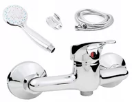 Baterie kuchenne - Alfa Bateria Umywalkowa Kuchenna Ścienna Zlew Kran - miniaturka - grafika 1