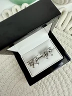 Spinki do mankietów i krawatów - SPINKI DO MANKIETÓW koszuli mankietu samolot srebrny - miniaturka - grafika 1