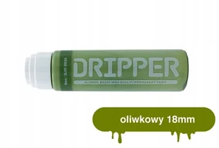 Marker dekoracyjny mop DRIPPER 18mm oliwkowy - Zakreślacze - miniaturka - grafika 1