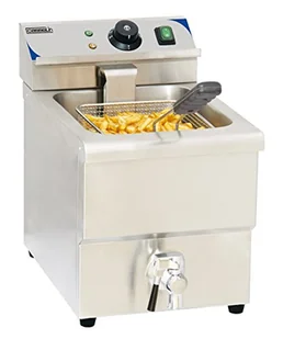Casselin CFEV8 elektryczna frytkownica z zaworem spustowym, 8 litrów - Frytownice gastronomiczne - miniaturka - grafika 1
