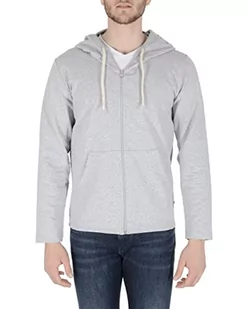 19V69 ITALIA Męska bluza z kapturem Thomas Light Grey, jasnoszara, XL (20 sztuk), jasnoszary, XL - Bluzy męskie - miniaturka - grafika 1