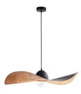 Lampy sufitowe - Sigma Designerska lampa wisząca KAPELLO L E27 60W śr. 76cm czarny miedź 32339 - miniaturka - grafika 1