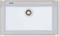 Zlewozmywaki - Zlew ceramiczny SONRA LAGOS 700-U CRISTA WHITE (58 biały połysk) - miniaturka - grafika 1