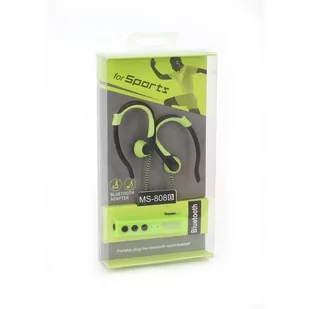 Fiesta Earphones Bluetooth + Selfie Shutter Fis915 Green [43515] - Słuchawki - miniaturka - grafika 1