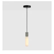 Lampy sufitowe - Szara lampa wisząca ze ściemniaczem ø 6 cm Basalt – tala - miniaturka - grafika 1
