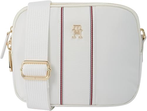TOMMY HILFIGER Damska torba na aparat makowy AW0AW17230 Crossover, biała (Ecru Corp), Biały (Ecru Corp)
