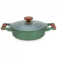 Zestawy garnków i patelni - Patelnia granitowa głęboka z pokrywką garnek niski omega 26 cm 3,5 l kod: O-10-255-035 - miniaturka - grafika 1