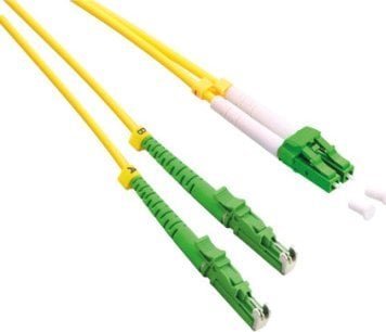 Roline ROLINE kabel światłowodowy duplex 9/125m OS2, LSH/LC, APC polerowany, LSOH, żółty, 1m