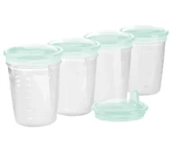 Akcesoria do karmienia - BabyOno Pojemniki Do Przechowywania Pokarmu 4szt 200ml - miniaturka - grafika 1