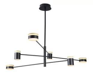 Maxlight LAMPA sufitowa PUMA P0407 metalowa OPRAWA loftowa LED 42W 3000K tuby czarne złote P0407 - Lampy sufitowe - miniaturka - grafika 1