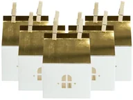 Ozdoby bożonarodzeniowe - Papierowe domki 5szt - miniaturka - grafika 1