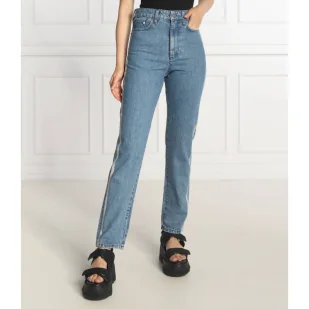 Karl Lagerfeld Jeansy | Relaxed fit - Spodnie damskie - miniaturka - grafika 1