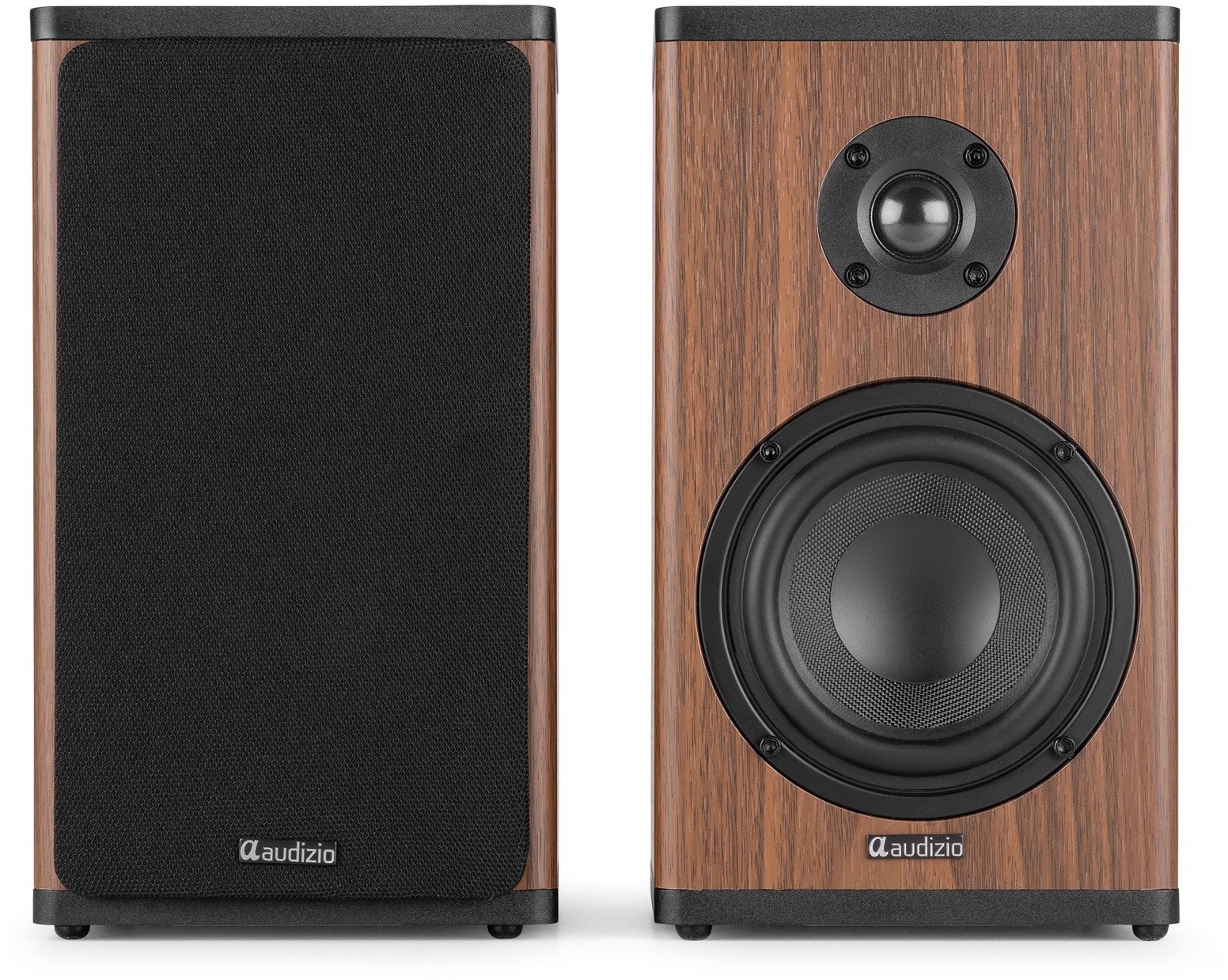 Głośnik Audizio Zestaw aktywnych głośników półkowych BS20 z baterią, ciemne drewno one size