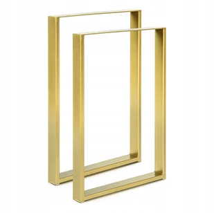 Nogi metalowe do stołu Profil 6x2 cm 70x72 złoty - Meble modułowe i akcesoria - miniaturka - grafika 1