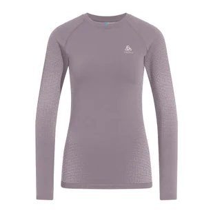 Longsleeve termoaktywny damski ODLO Performance Warm Bl Top Crew Neck - Pozostała odzież narciarska - miniaturka - grafika 1