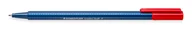 Długopisy - Staedtler Długopis triplus ball, F, czerwony, S 437 F-2 - miniaturka - grafika 1