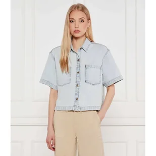 Guess Jeans Jeansowa koszula Relaxed fit - Koszule damskie - miniaturka - grafika 1