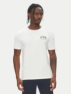 Koszulki męskie - Quiksilver T-Shirt Ev Flower Chaos Ss EQYZT08050 Biały Regular Fit - miniaturka - grafika 1