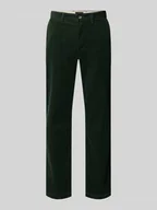 Spodnie męskie - Spodnie sztruksowe z prostą nogawką z mieszanki bawełny model ‘DENTON’ - miniaturka - grafika 1