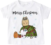 Koszulki dla dziewczynek - Świąteczna koszulka dla dziecka - miniaturka - grafika 1