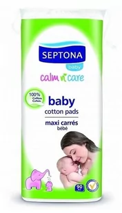 SEPTONA Septona baby płatki kosmetyczne dla dzieci x 90 szt - Chusteczki nawilżane - miniaturka - grafika 1
