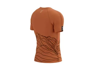 COMPRESSPORT Koszulka biegowa z krótkim rękawem TRAINING T-SHIRT SS TRAIL CAPSULE 2023 rust/black - Koszulki sportowe męskie - miniaturka - grafika 2