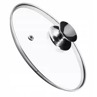 Pokrywki - Pokrywa żaroodporna ze srebrnym uchwytem Salerno 26 cm - miniaturka - grafika 1