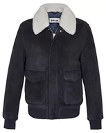 Kurtki męskie - Schott NYC Męska kurtka skórzana, niebieski (Navy Navy), M - miniaturka - grafika 1