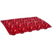 Formy do ciast - Secret de Gourmet Forma silikonowa na 20 pralinek 30 x 30 cm czerwona 111050A - miniaturka - grafika 1