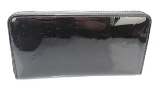 Portfel Damski Skóra Naturalna PIERRE CARDIN Z Suwakiem Piórnik 19 cm Lakierowany 119 - Portfele - miniaturka - grafika 7