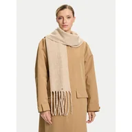 Apaszki i szaliki damskie - Szalik Tommy Hilfiger Cable Enamel AW0AW17793 Beżowy - miniaturka - grafika 1