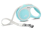 Smycze dla psów - FLEXI New Comfort, taśma 5m, rozm. S do 15kg, błękitna - miniaturka - grafika 1