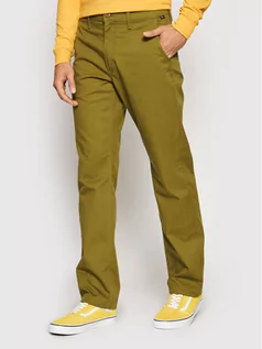 Spodnie męskie - Vans Chinosy Authentic VN0A5FJ8 Zielony Loose Fit - grafika 1