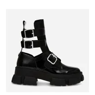 Botki damskie - Botki damskie Steve Madden Tiedup Bootie SM11002723-001 36 22.2 cm Czarne (8720857174618). Botki damskie - miniaturka - grafika 1