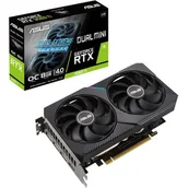 Karty graficzne - Asus Dual GeForce RTX 3060 Ti V2 Mini OC 8GB GDDR6 DUAL-RTX3060TI-O8G-MINI-V2 90YV0FT2-M0NA00 - miniaturka - grafika 1