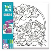 Zabawki kreatywne - Obrazek do kolorowania z markerami Kwiaty Stnux - miniaturka - grafika 1