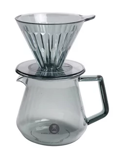 Zestaw Timemore Crystal Eye Brewer Set 02 Transparent Black - Młynki do kawy - miniaturka - grafika 1