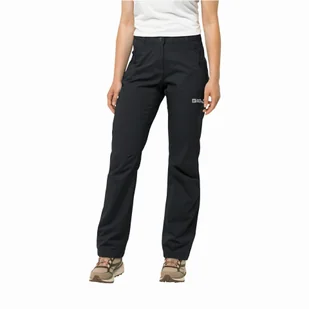 Damskie spodnie sportowe Jack Wolfskin ACTIVE TRACK PANTS W black - 34 - Spodnie sportowe damskie - miniaturka - grafika 1