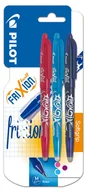 Przybory szkolne - Pióro Kulkowe Pilot Frixion Ball 07 3 Kolory Lazur Fiolet Róż Blister - miniaturka - grafika 1