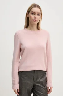 Tommy Hilfiger sweter damski kolor różowy lekki WW0WW43202 - Swetry damskie - miniaturka - grafika 1