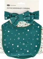 Śliniaki i fartuszki - Śliniak ELOY Christmas materiałowy Odcienie zieleni - miniaturka - grafika 1