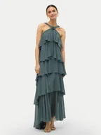 Sukienki - Vero Moda Sukienka wieczorowa Felicia 10295237 Zielony Slim Fit - miniaturka - grafika 1
