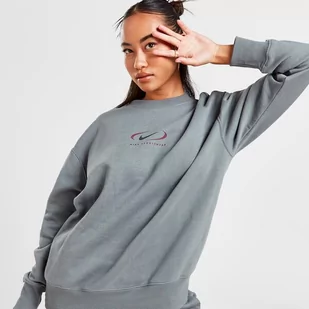NIKE BLUZA NSW PHNX FLC OS CREW PRNT SW - Nike - Bluzy damskie - miniaturka - grafika 1