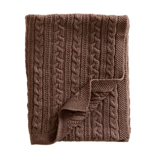 Dzianinowy kocyk ciasteczkowo-brązowy wełna Merino, JackOJuno - Koce i narzuty dla dzieci Dzianinowy kocyk ciasteczkowo-brązowy wełna Merino, JackOJuno - Koce i narzuty dla dzieci - miniaturka - grafika 1