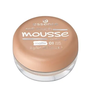 Essence Soft Touch Mousse podkład 16 g dla kobiet 01 Matt Sand - Podkłady do twarzy - miniaturka - grafika 3