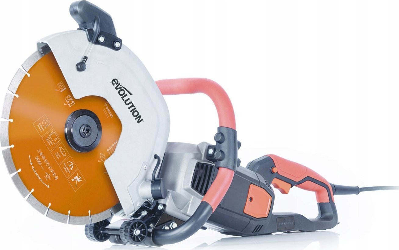 Evolution Elektryczna piła do betonu R300DCT+ z systemem eliminacji pyłu i z tarczą diamentową premium 300mm