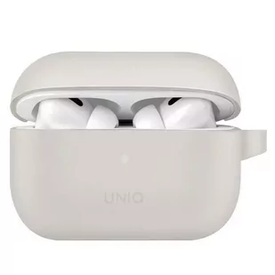 Etui ochronne na słuchawki UNIQ Vencer do AirPods Pro 2 gen. Silicone szary/chalk grey - Akcesoria do słuchawek - miniaturka - grafika 2