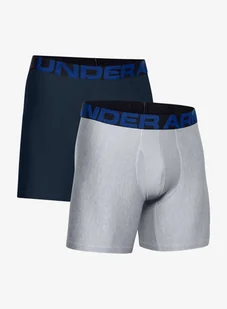 Bokserki Under Armour Tech 6in (2 szt.) - academy/mod gray light heather - Majtki męskie - miniaturka - grafika 1