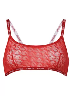 GUESS - Damski biustonosz, czerwony - Biustonosze - miniaturka - grafika 1