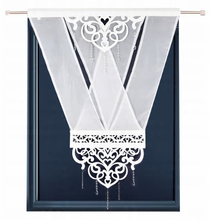 PANEL AŻUROWY 120 x 160 CM PANELE DEKORACYJNE PANEL EKRANOWY Z KRYSZTAŁKAMI